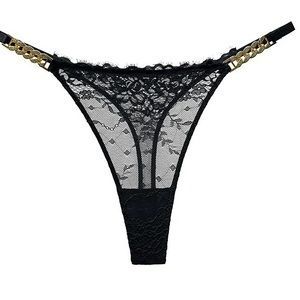 Lace Thong Chain Underwear Panties Low Waist Sexy Rhinestone G-string Lingerie